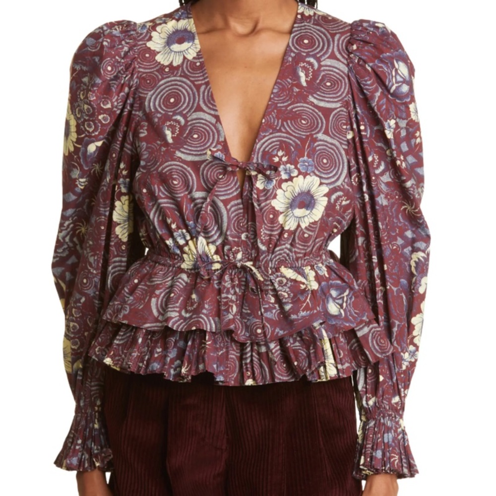 Ulla Johnson Ren Blouse in Heliotrope